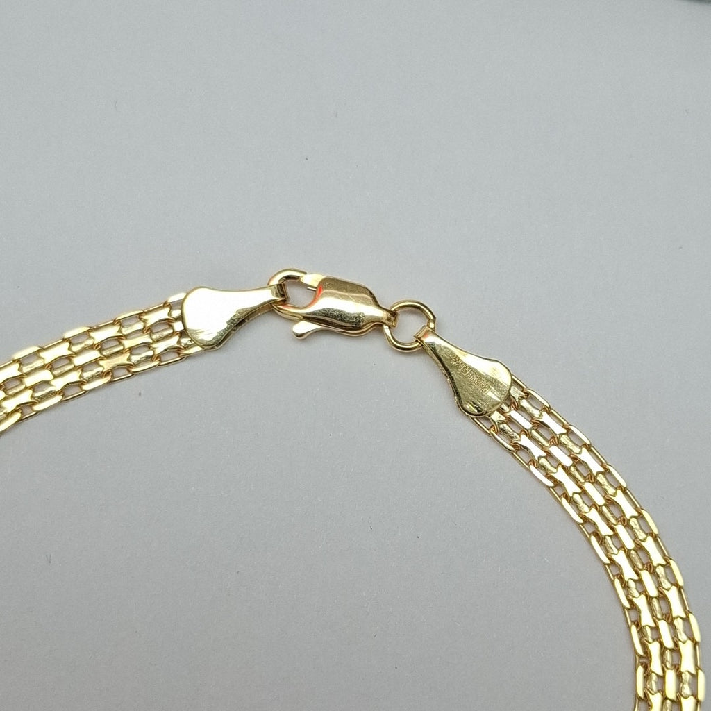 PULSERA ESPECIAL 10K 21 CM 4.5 GR (NUEVO)