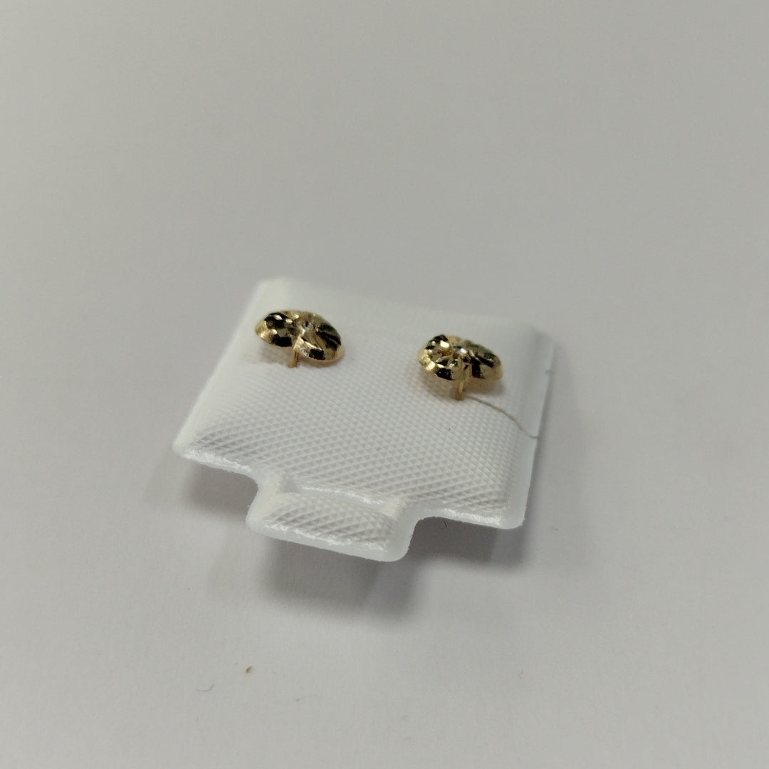 BROQUELES BROQUEL FIG CORAZON C CIRCONIA 14K 0.2603 GR (NUEVO)