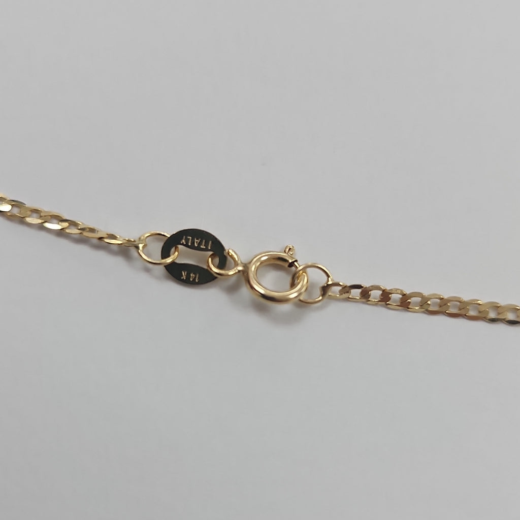 CADENAS BARBADA AMARILLA ORO 14K 2.1 (NUEVO)