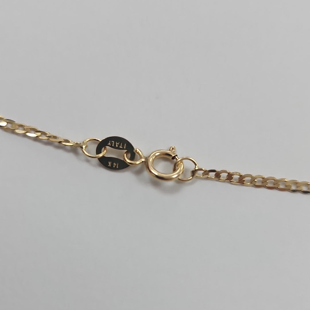 CADENAS BARBADA AMARILLA ORO 14K 2.1 (NUEVO)