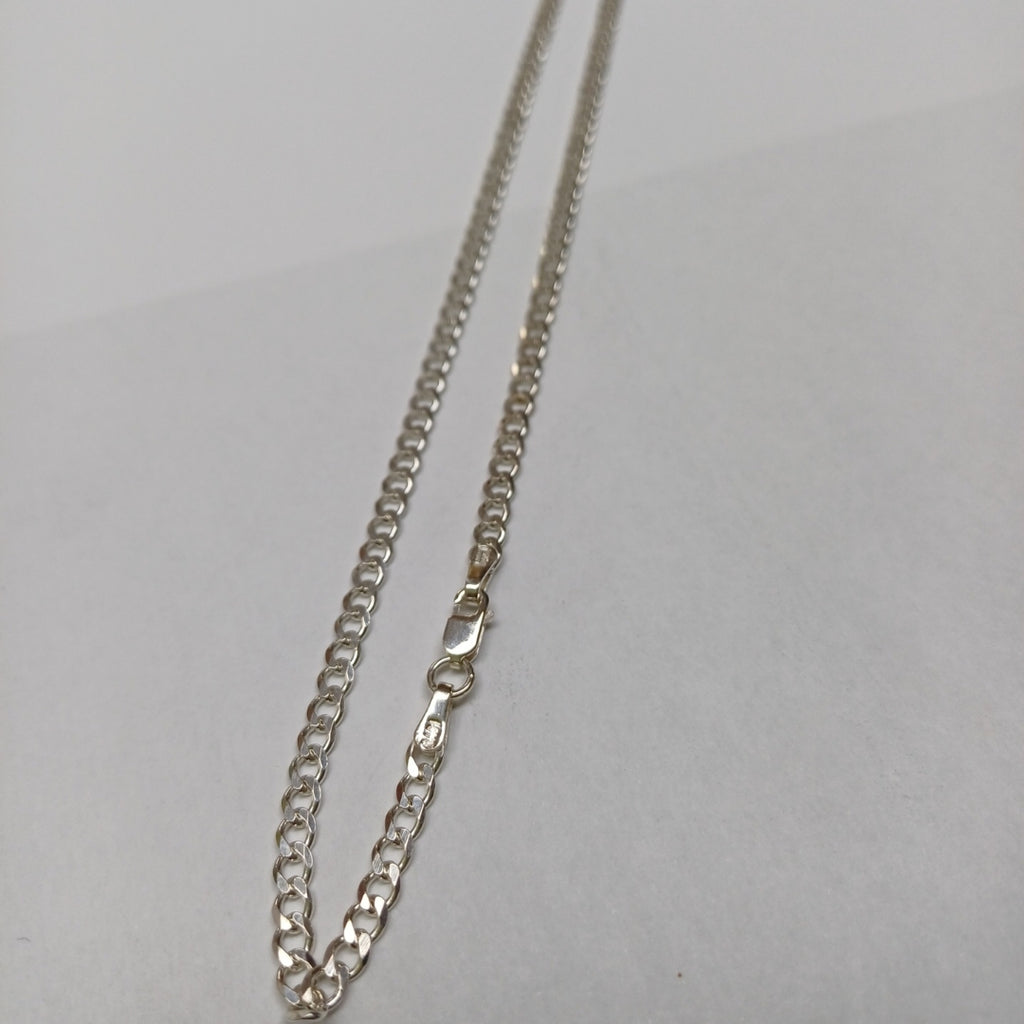 CADENA BARBADA PLATA .925 55 CM 8.52 GR (NUEVO)