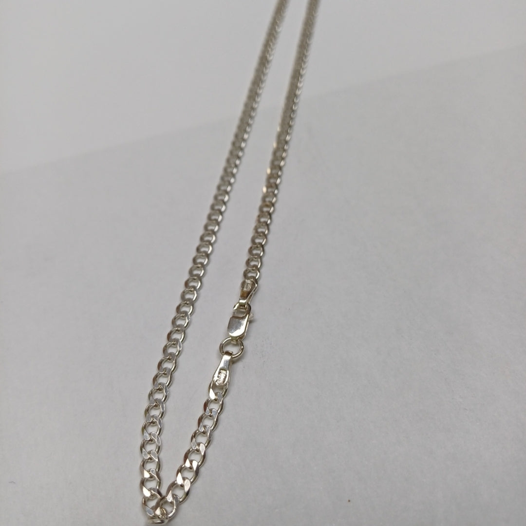 CADENA BARBADA PLATA .925 55 CM 8.52 GR (NUEVO)