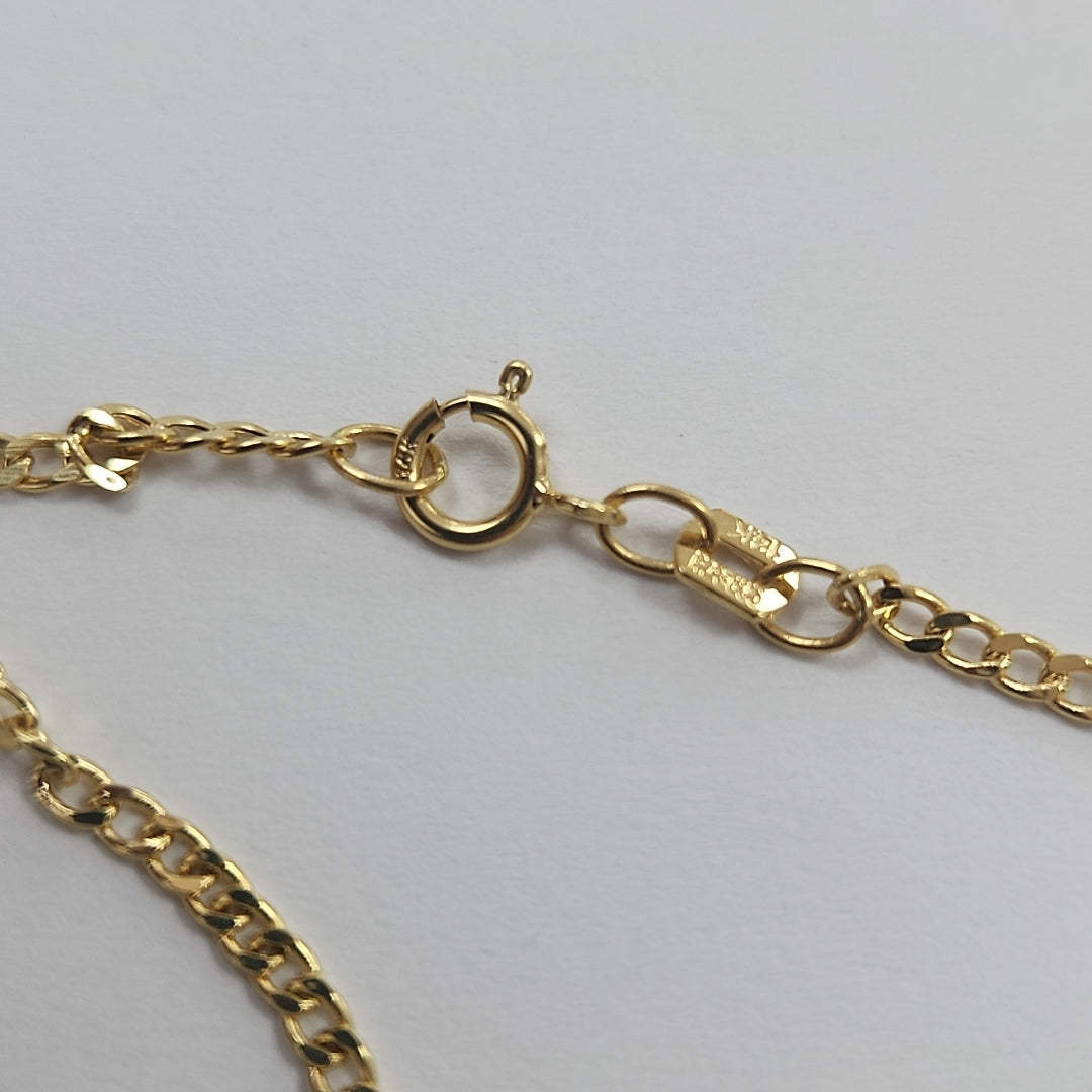 CADENAS BARBADA AMARILLA ORO 14K 2 (NUEVO)