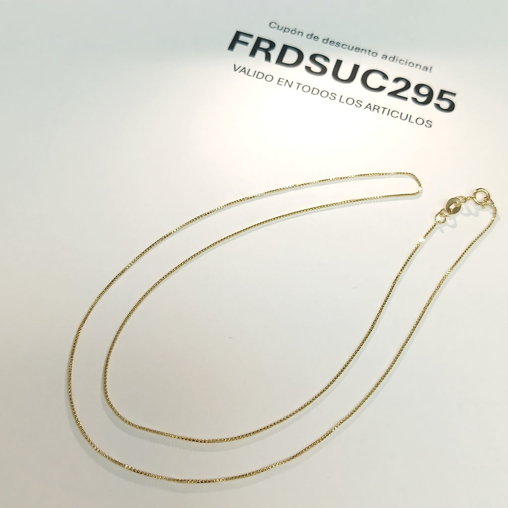 CADENA VENECIANO 14K 50 CM 1.6 GR (NUEVO)