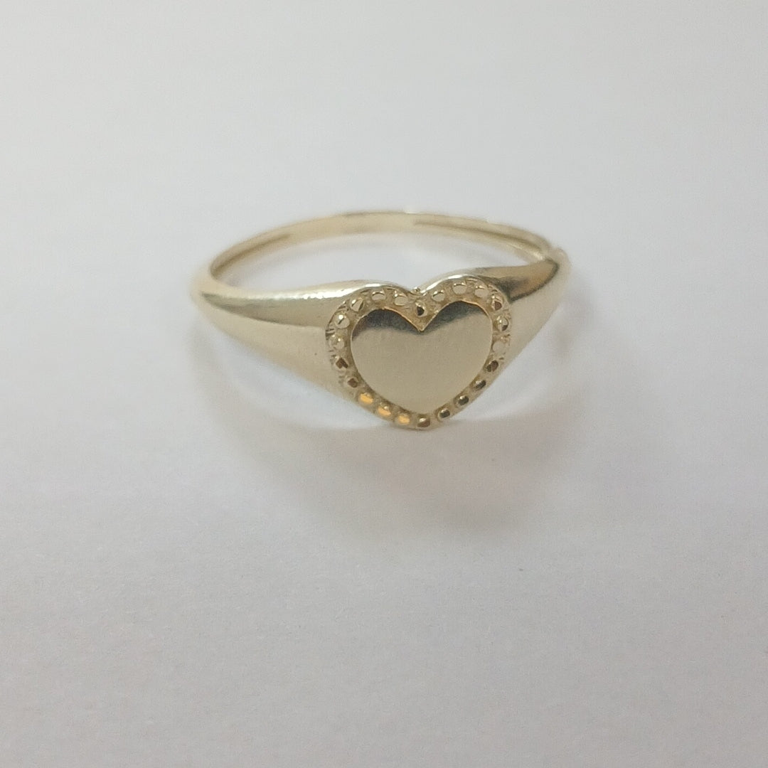 ANILLOS ANILLITO FIG CORAZON 10K TALLA 9 1.7 GR (NUEVO)