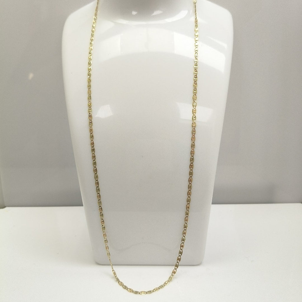 CADENAS TEJIDO GUCHI ORO 10K 55 CM 2.9 GR (NUEVO)
