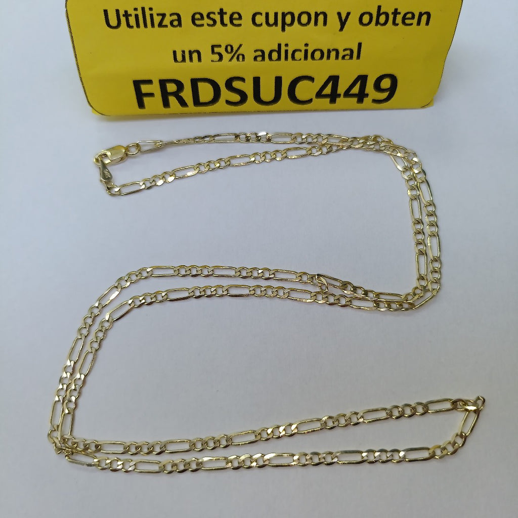 CADENA 3X1 14K 55 CM 4.8 GR (NUEVO)