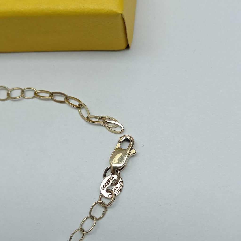 PULSERA ESPECIAL 14K 21 CM 1.9 GR (NUEVO)