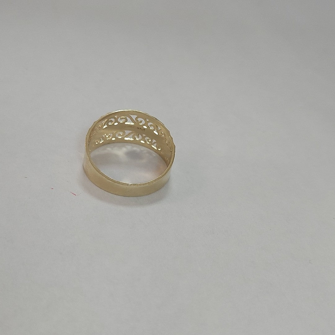 ANILLOS TIPO FILIGRANA 14K TALLA 8.5 2.9 GR (NUEVO)