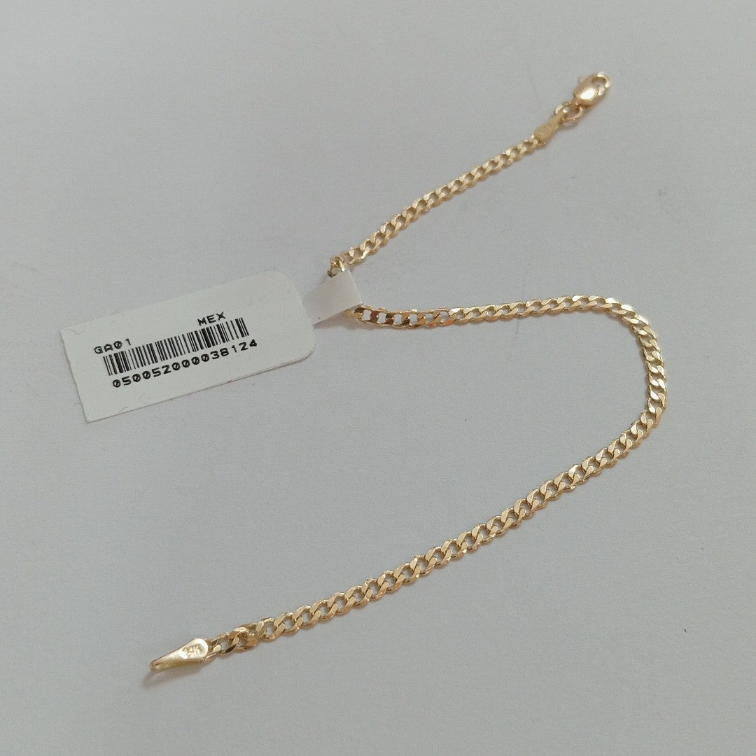 PULSERA BARBADA 14K 18 CM 2.1 GR (NUEVO)