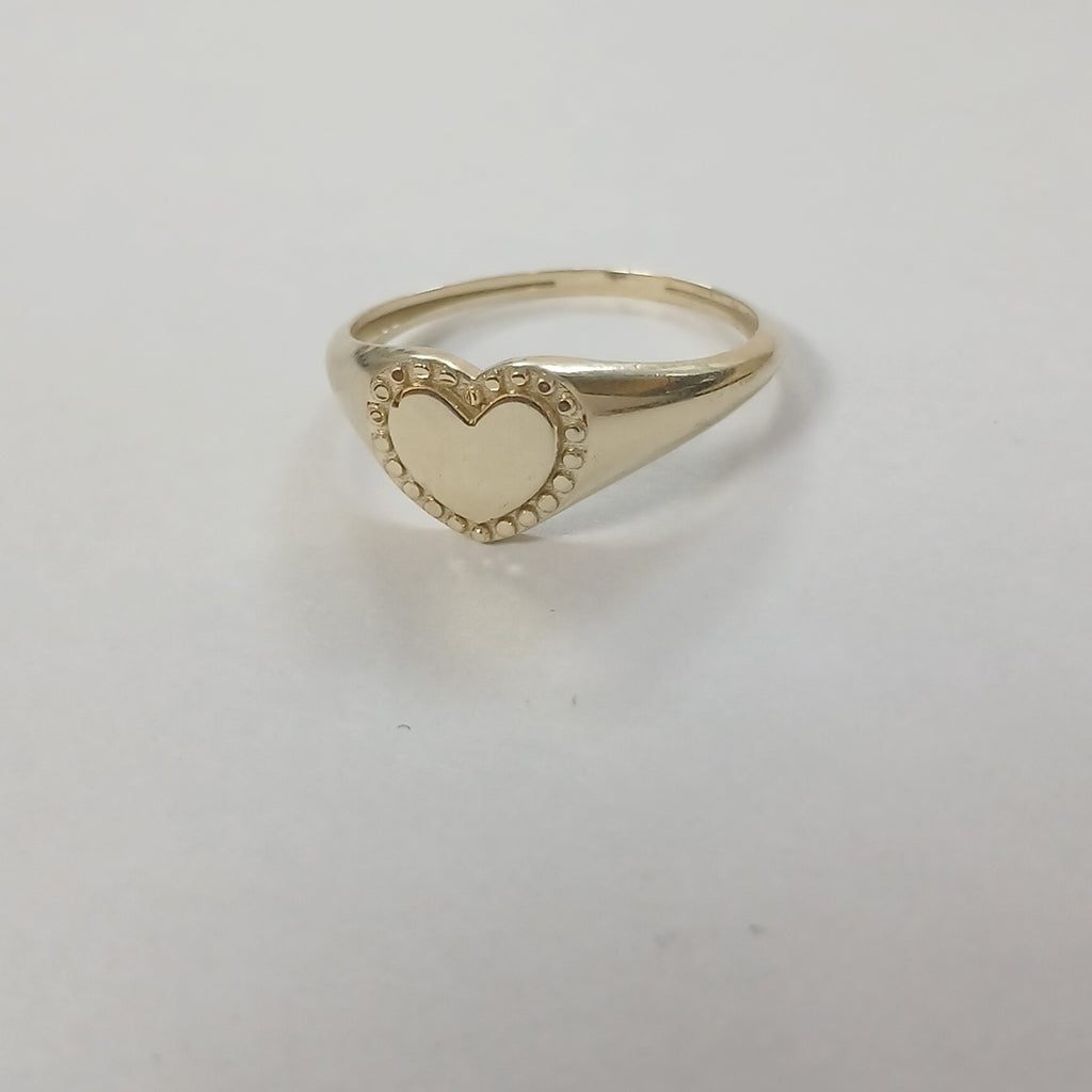 ANILLOS ANILLITO FIG CORAZON 10K TALLA 8 1.7 GR (NUEVO)