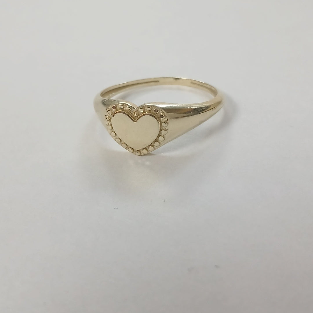 ANILLOS ANILLITO FIG CORAZON 10K TALLA 8 1.7 GR (NUEVO)