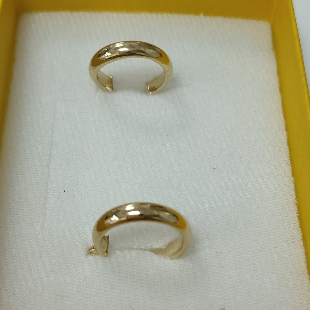 ARETES ARRACADA LISA 14K 1.8 GR (NUEVO)