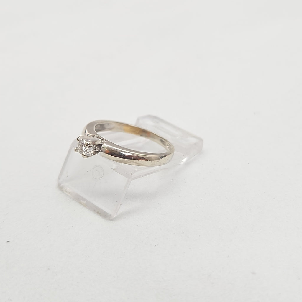 ANILLITO ORO, ORO BLANCO 14 K 2.1 GRMS (SEMINUEVO)