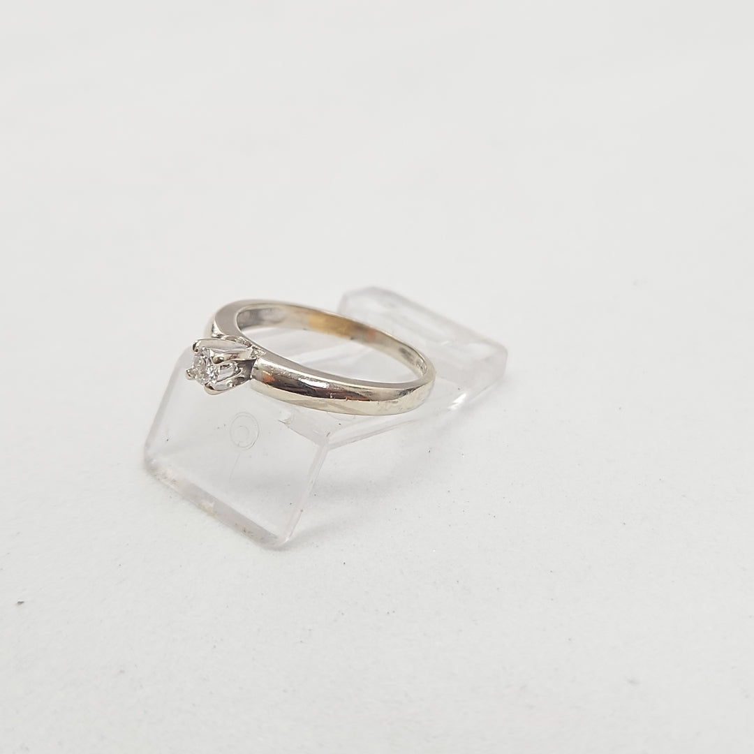ANILLITO ORO, ORO BLANCO 14 K 2.1 GRMS (SEMINUEVO)