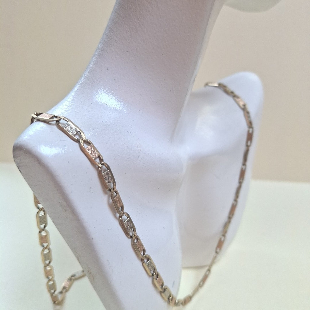 CADENA ORO COMBINADO 14 K 13,80 GRMS (SEMINUEVO)