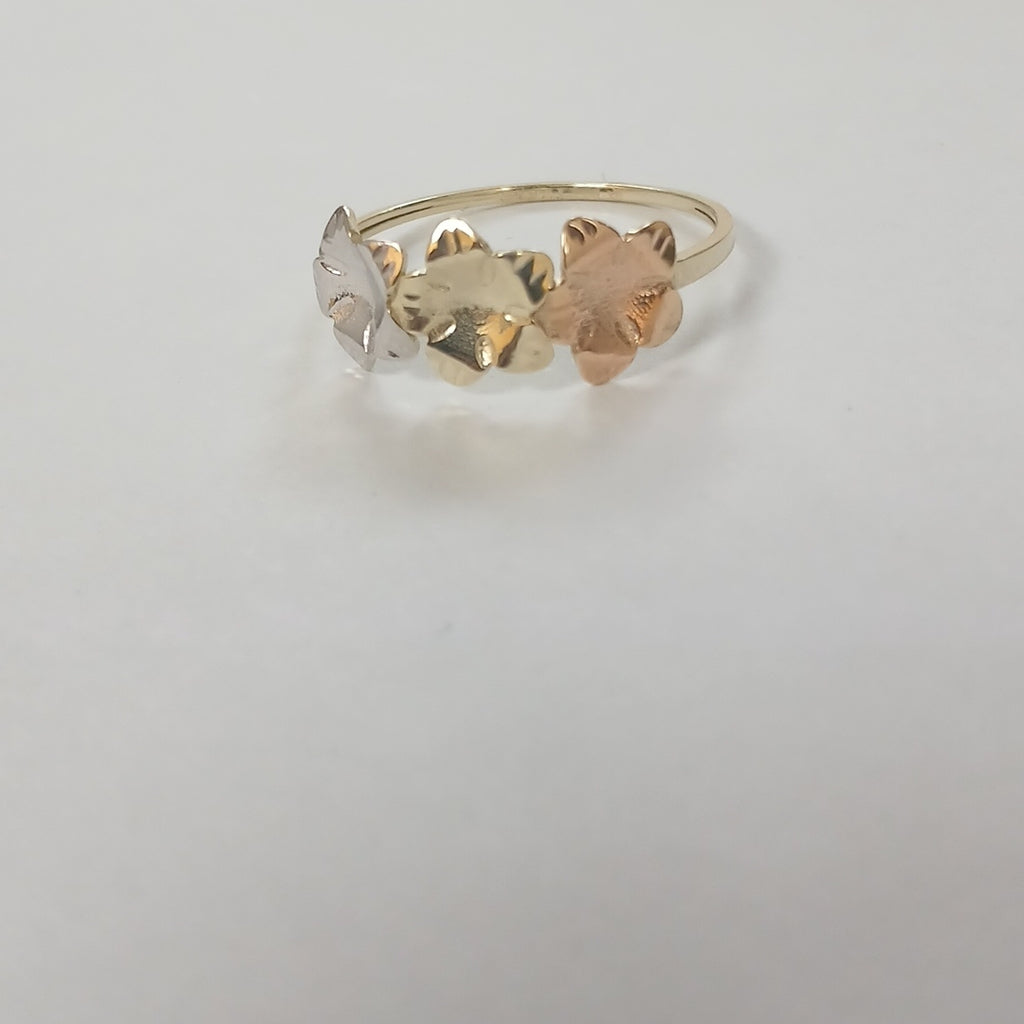 ANILLOS ANILLITO FIG FLORES 10K TALLA 9 1.3 GR (NUEVO)