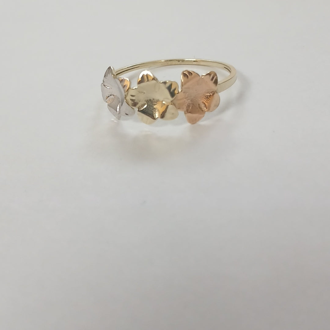 ANILLOS ANILLITO FIG FLORES 10K TALLA 9 1.3 GR (NUEVO)