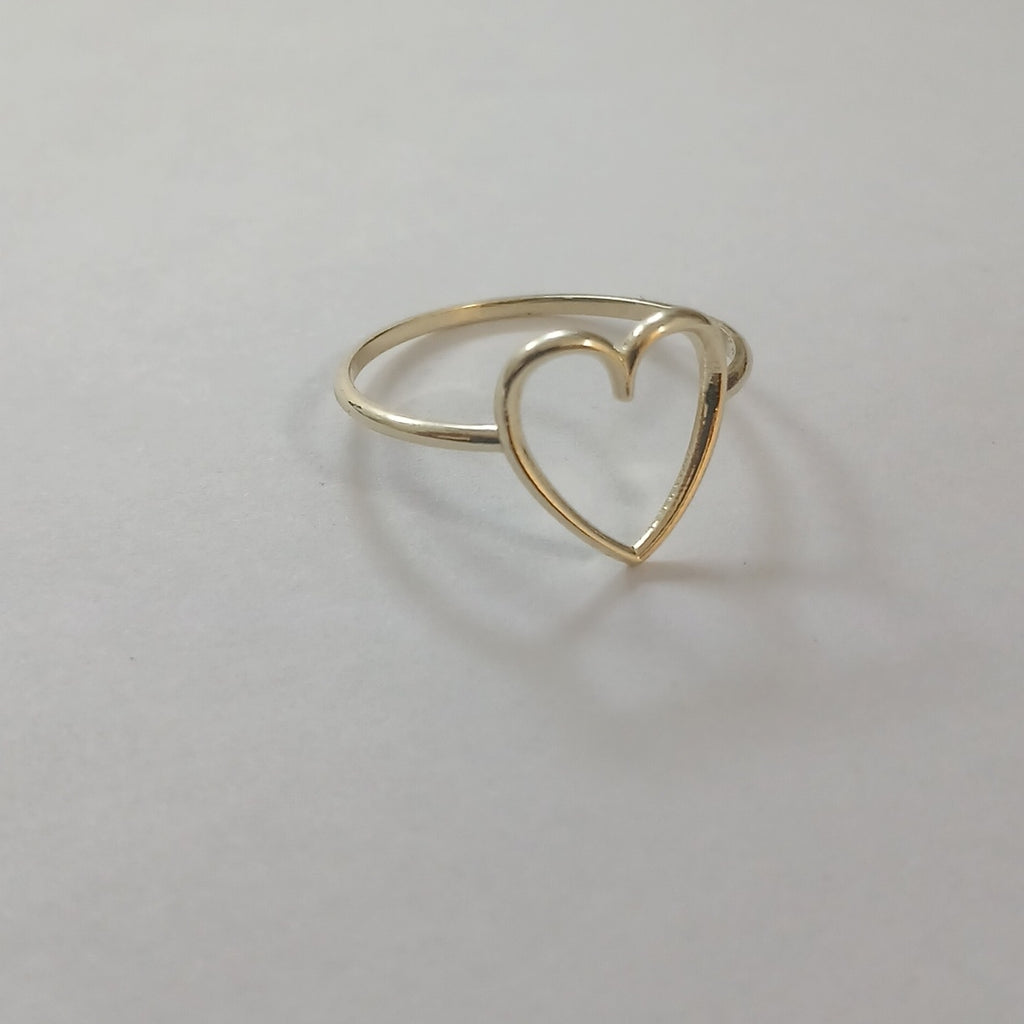 ANILLOS ANILLITO FIG CORAZON 10K TALLA 8 0.8 GR (NUEVO)