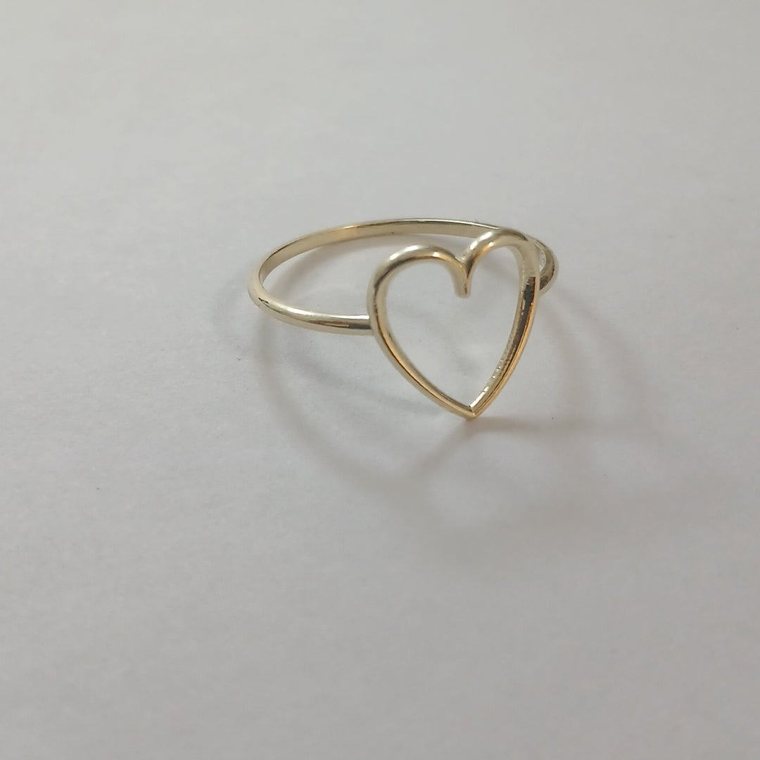 ANILLOS ANILLITO FIG CORAZON 10K TALLA 8 0.8 GR (NUEVO)