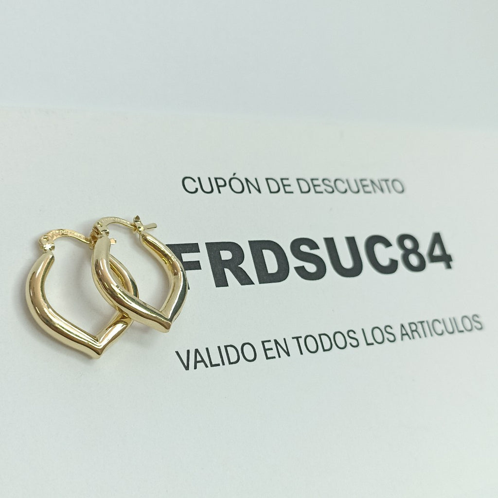 ARETES ARRACADAS 14K 2.2 GR (NUEVO)