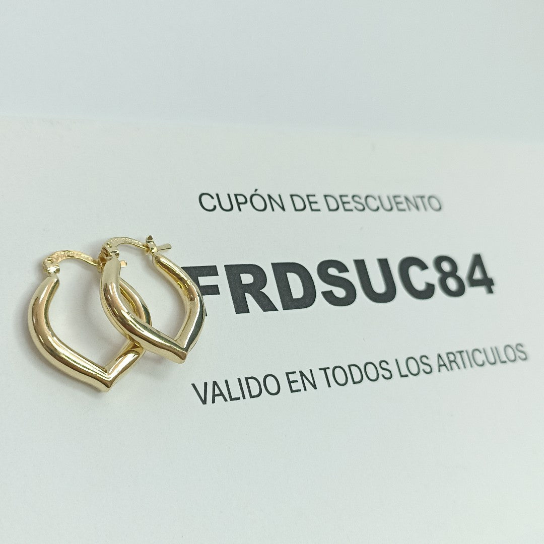 ARETES ARRACADAS 14K 2.2 GR (NUEVO)