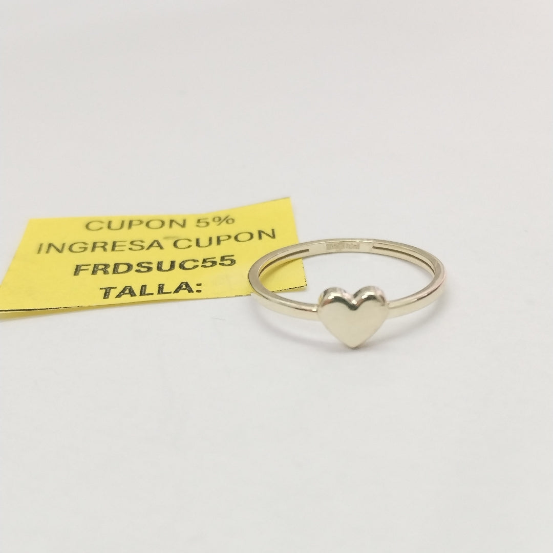 ANILLOS ANILLITO FIG CORAZON 10K TALLA 7 1.2 GR (NUEVO)