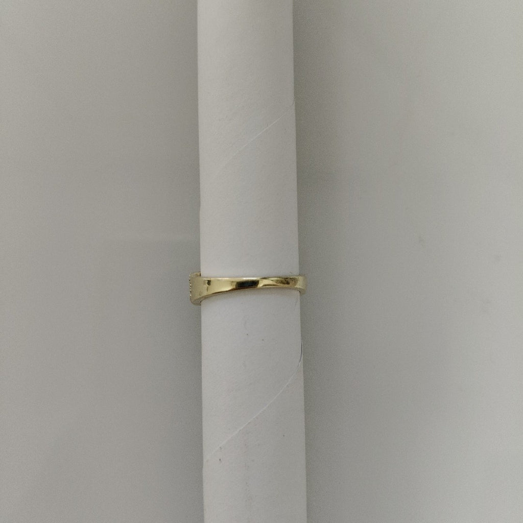 ANILLOS TRENZADO CON CIRCONIAS 14K TALLA 7 2.4 GR (NUEVO)
