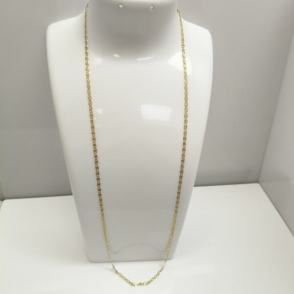 CADENAS TEJIDO GUCHI ORO 10K 55 CM 2.9 GR (NUEVO)