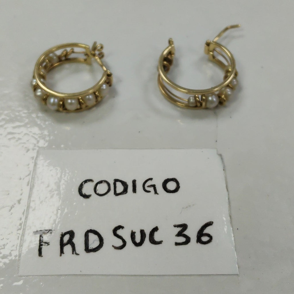 ARRACADAS PAR ORO 14 K 4,40 GRMS (SEMINUEVO)