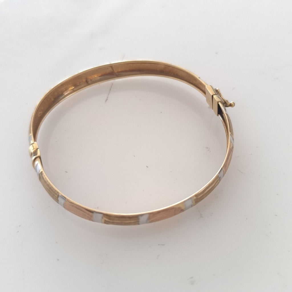 PULSERA RIGIDA ORO 14 K 7,40 GRMS (SEMINUEVO)