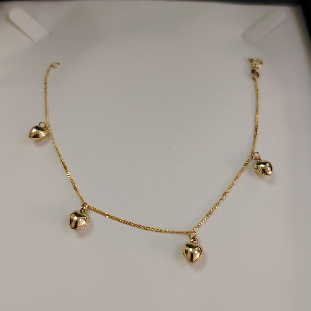 PULSERA ESPECIAL DIJES 10K 18 CM 1.7 GR (NUEVO)