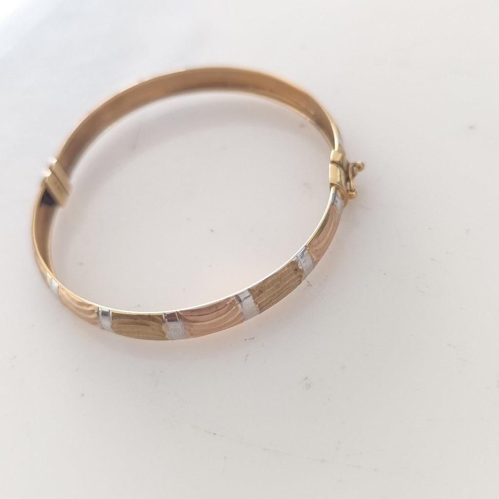 PULSERA RIGIDA ORO 14 K 7,50 GRMS (SEMINUEVO)