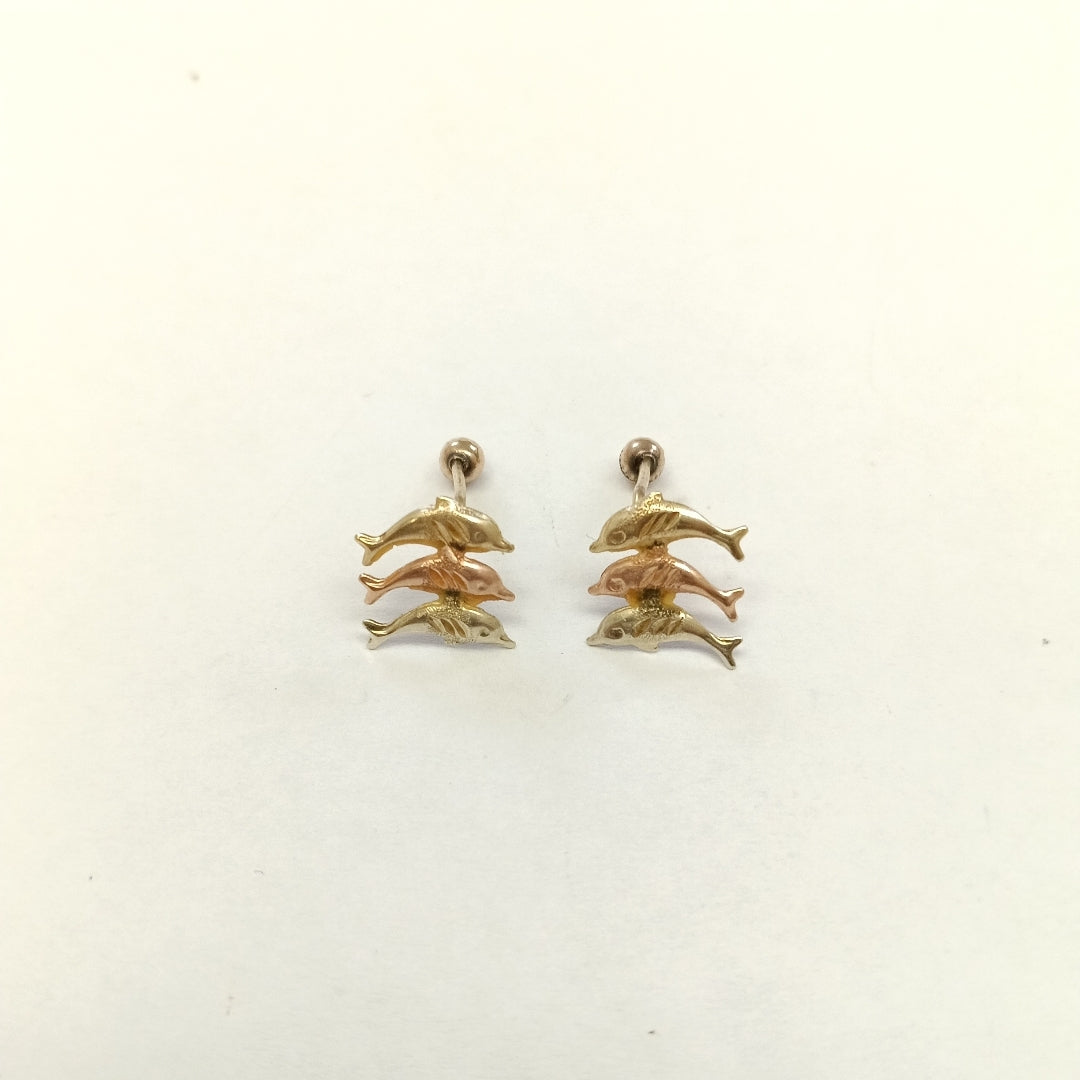 ARETES PAR ORO 10 K 0.7 GRMS (SEMINUEVO)