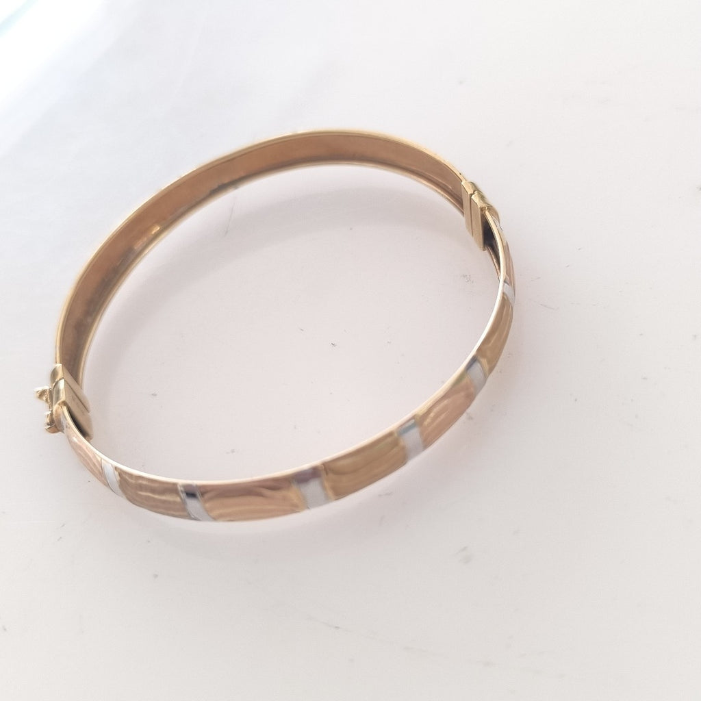 PULSERA RIGIDA ORO 14 K 7,50 GRMS (SEMINUEVO)