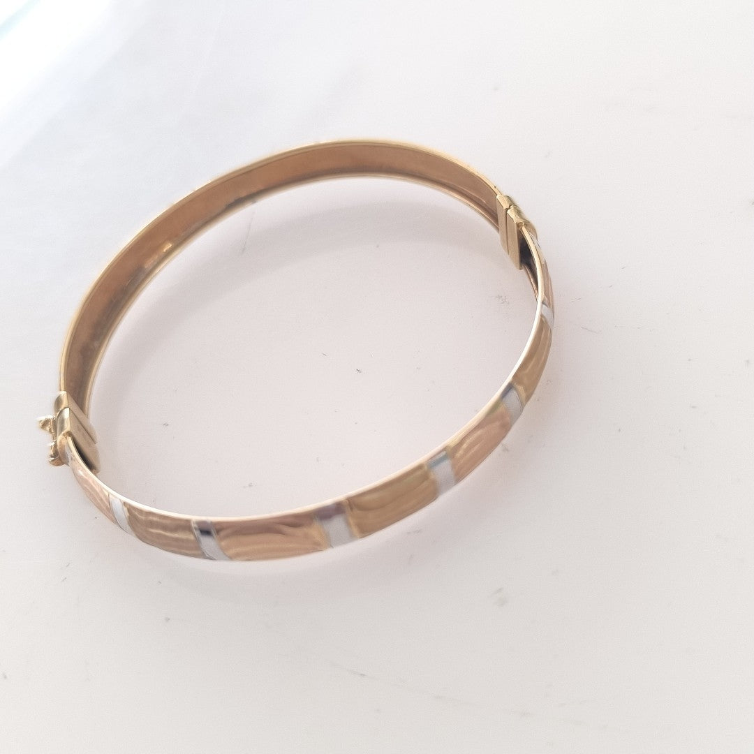 PULSERA RIGIDA ORO 14 K 7,50 GRMS (SEMINUEVO)