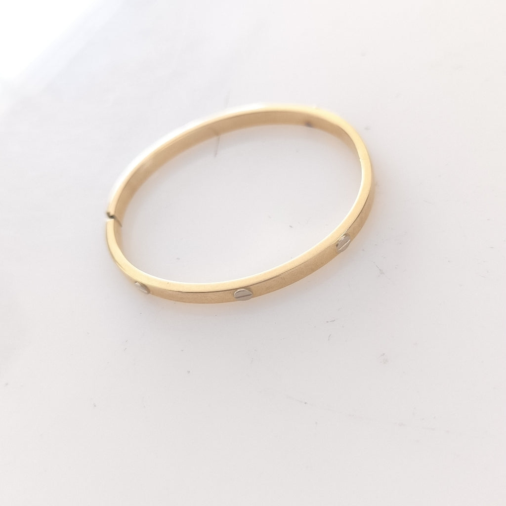 PULSERA RIGIDA ORO 14 K 10,60 GRMS (SEMINUEVO)