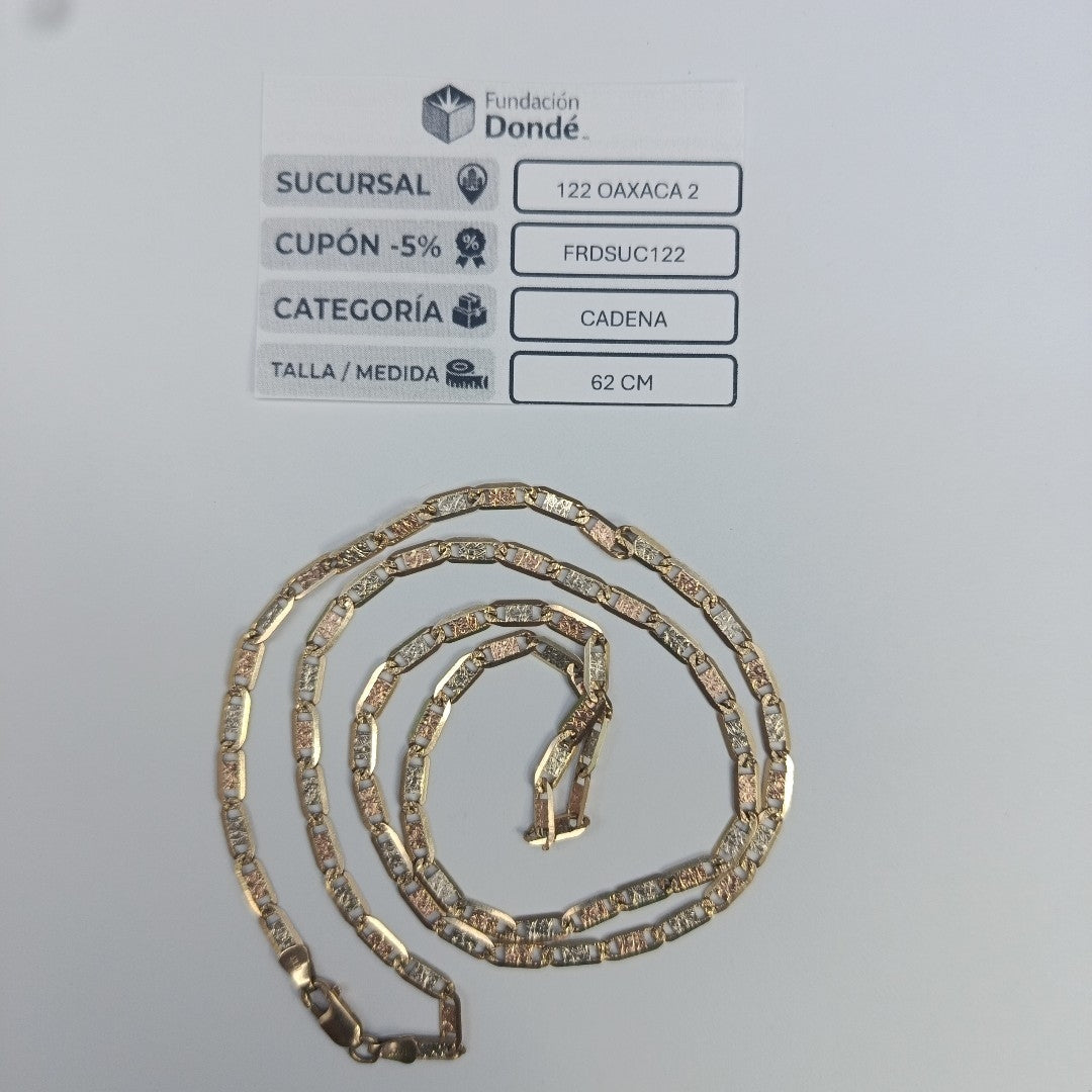 CADENA ORO,ORO COMBINADO 14 K 14,00 GRMS (SEMINUEVO)