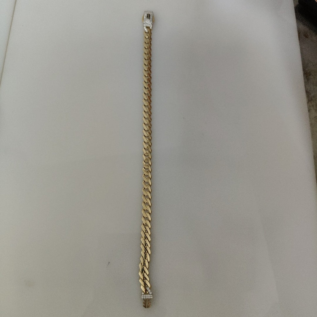 PULSERA CABALLERO MONACO ORO 14K 9 (NUEVO)