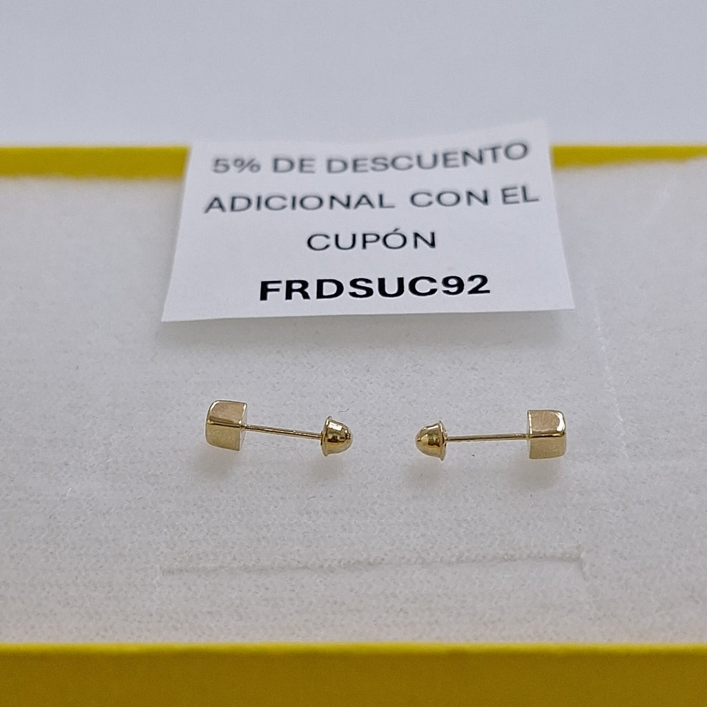 BROQUELES BROQUEL FIG CUBO 14K 0.203 GR (NUEVO)