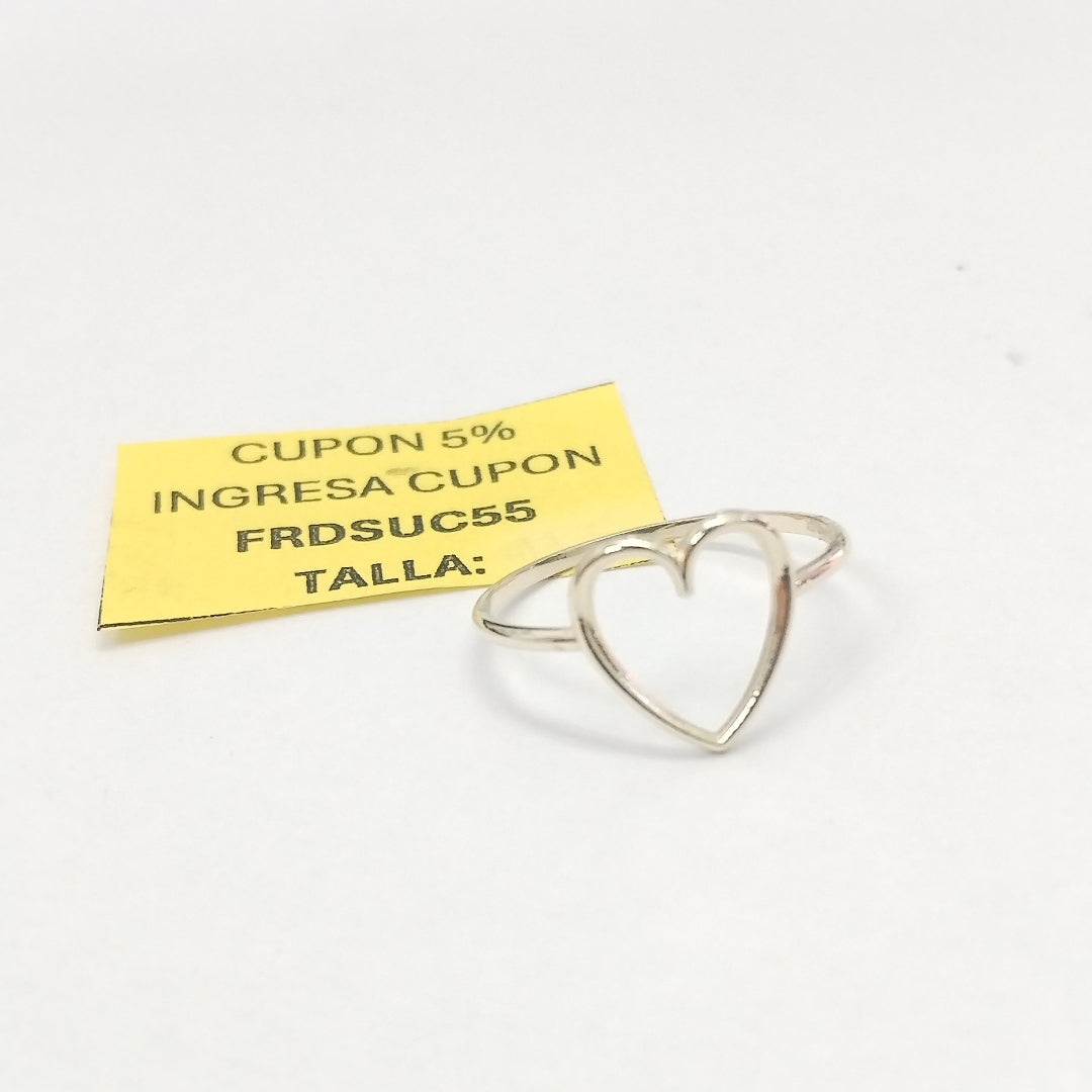 ANILLOS ANILLITO FIG CORAZON 10K TALLA 8 0.8 GR (NUEVO)