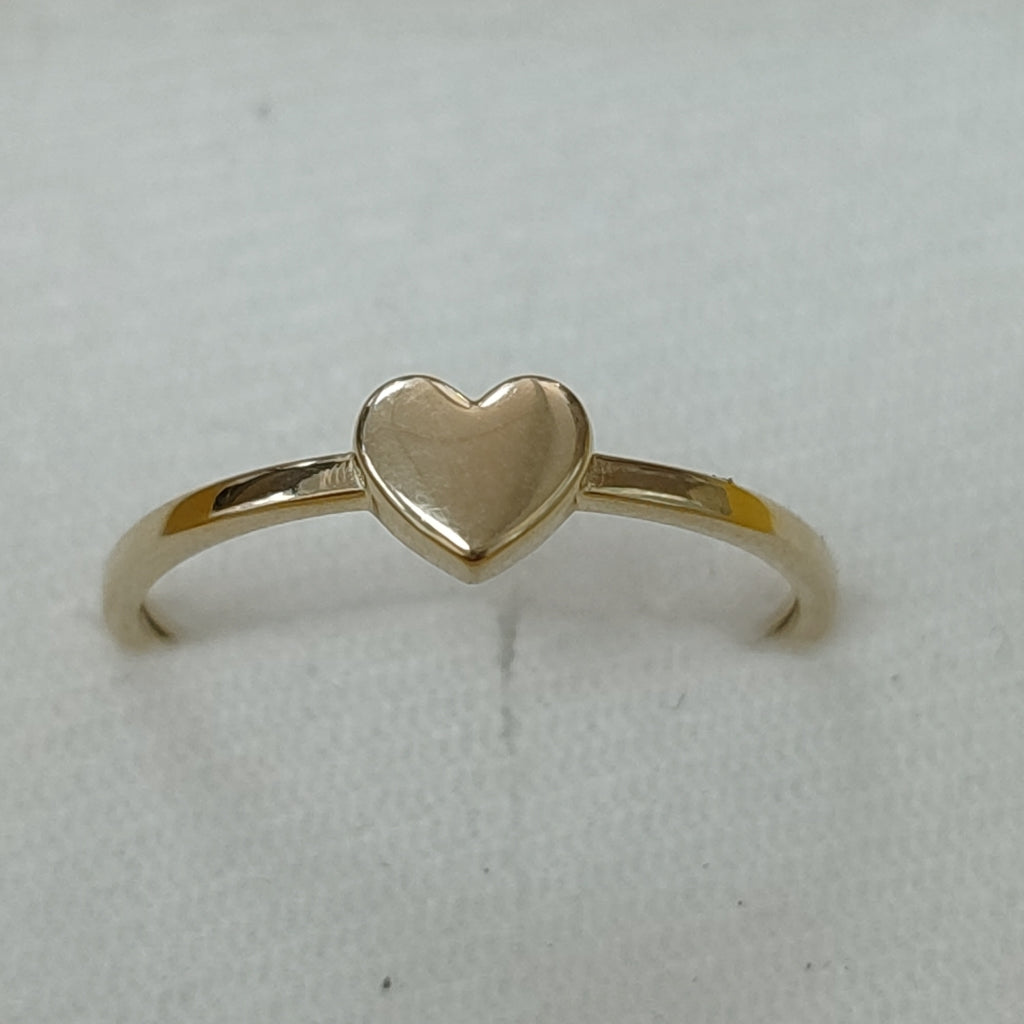 ANILLOS ANILLITO FIG CORAZON 10K TALLA 9 1.2 GR (NUEVO)