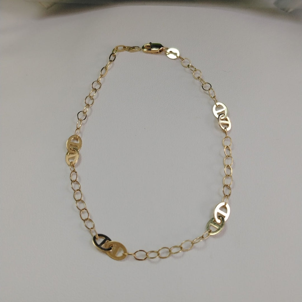 PULSERA ESPECIAL 14K 21 CM 1.8 GR (NUEVO)