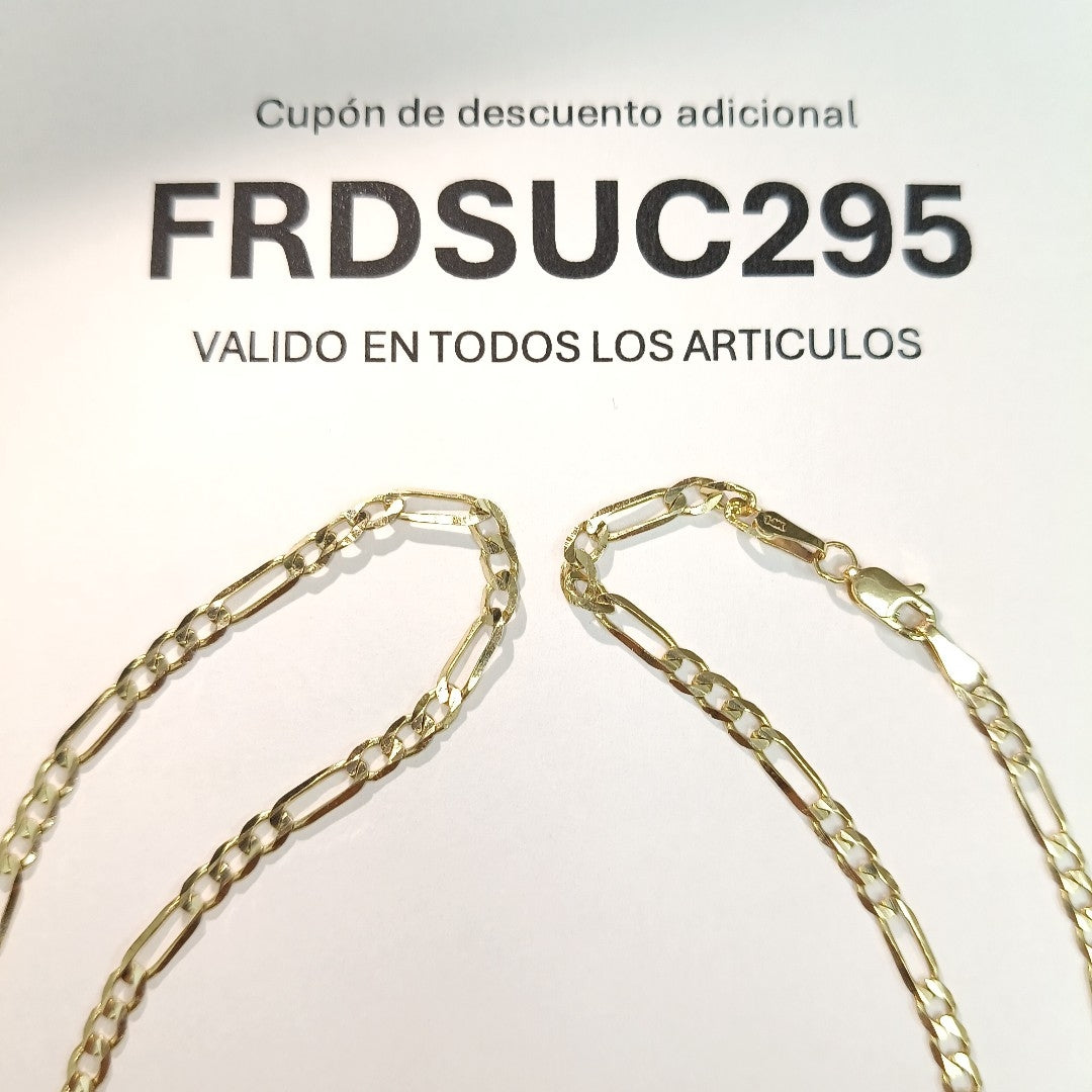 CADENA 3X1 14K 55 CM 7.3 GR (NUEVO)