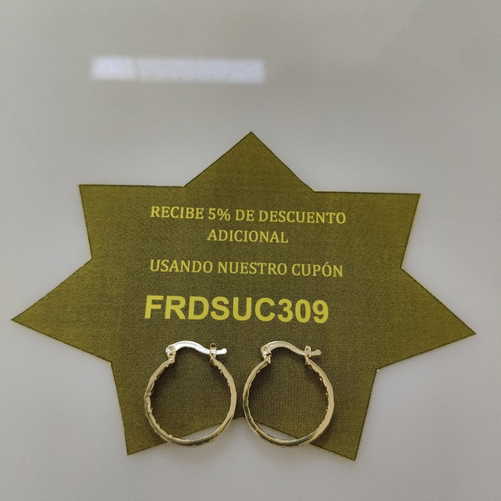 ARETES TEJIDO ARRACADAS TIPO GRECAS 14K 2 GR (NUEVO)