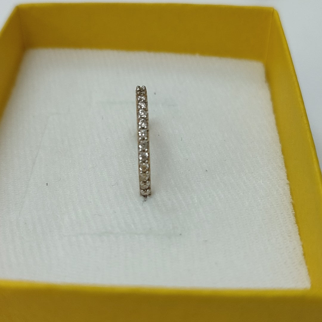 ANILLO ANILLITO CHURUMBELA C CIRCONIAS 14K 8.5 TALLA 2.1 GR (NUEVO)