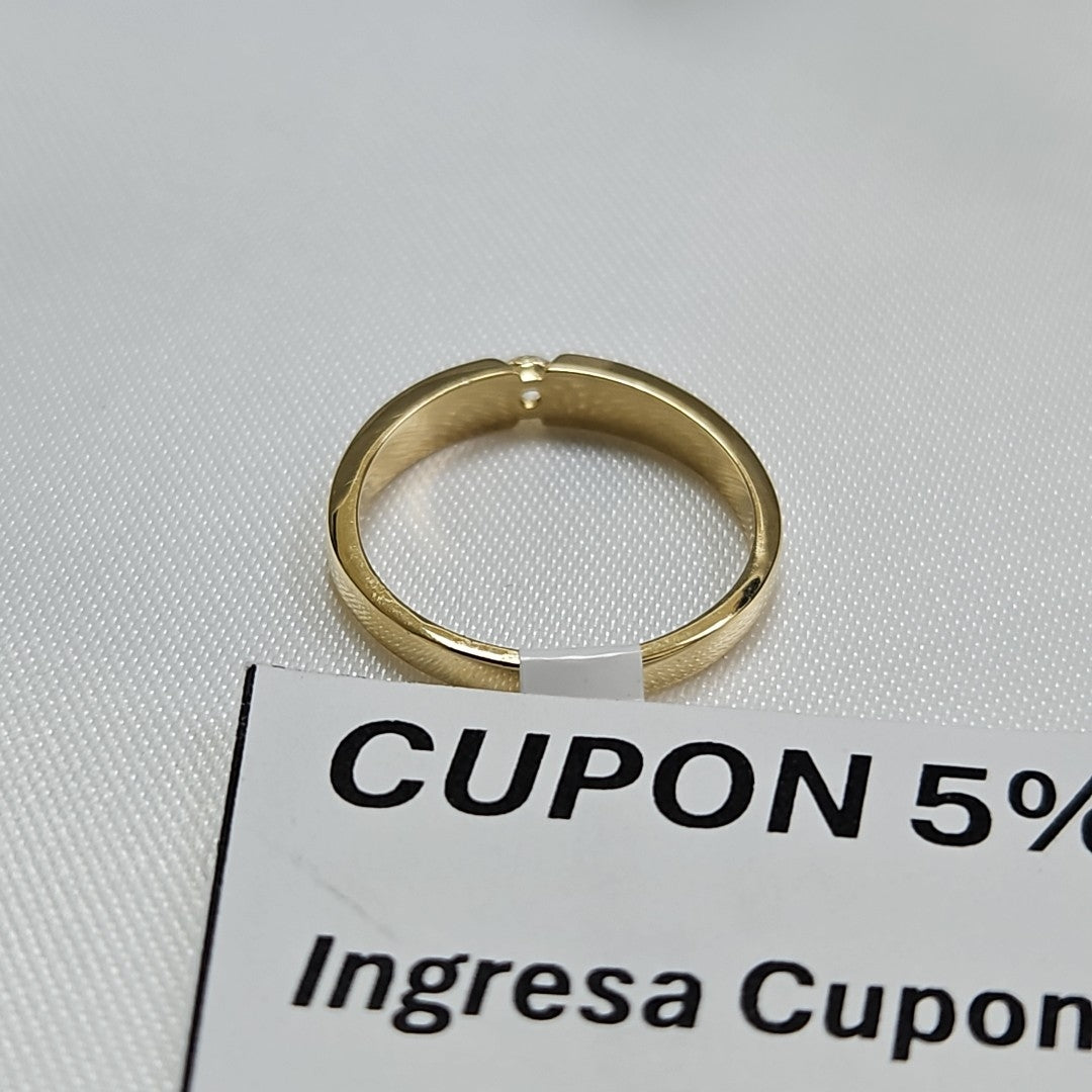 ANILLO ANILLITO SOLITARIO C CIRCONIA 14K 7 TALLA 2.7 GR (NUEVO)