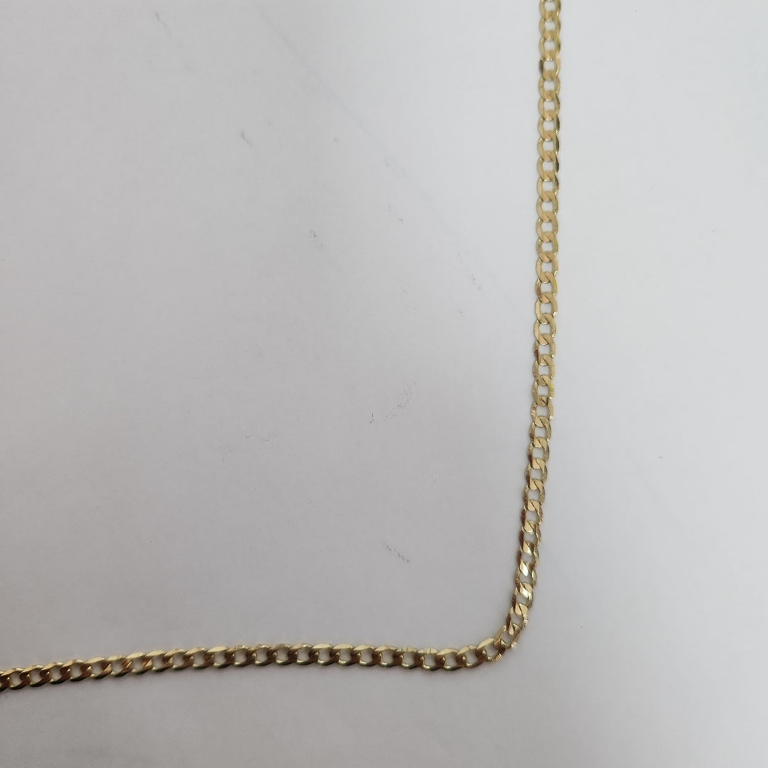 CADENA TEJIDO BARBADA 14K 60 CM 8.9 GR (NUEVO)