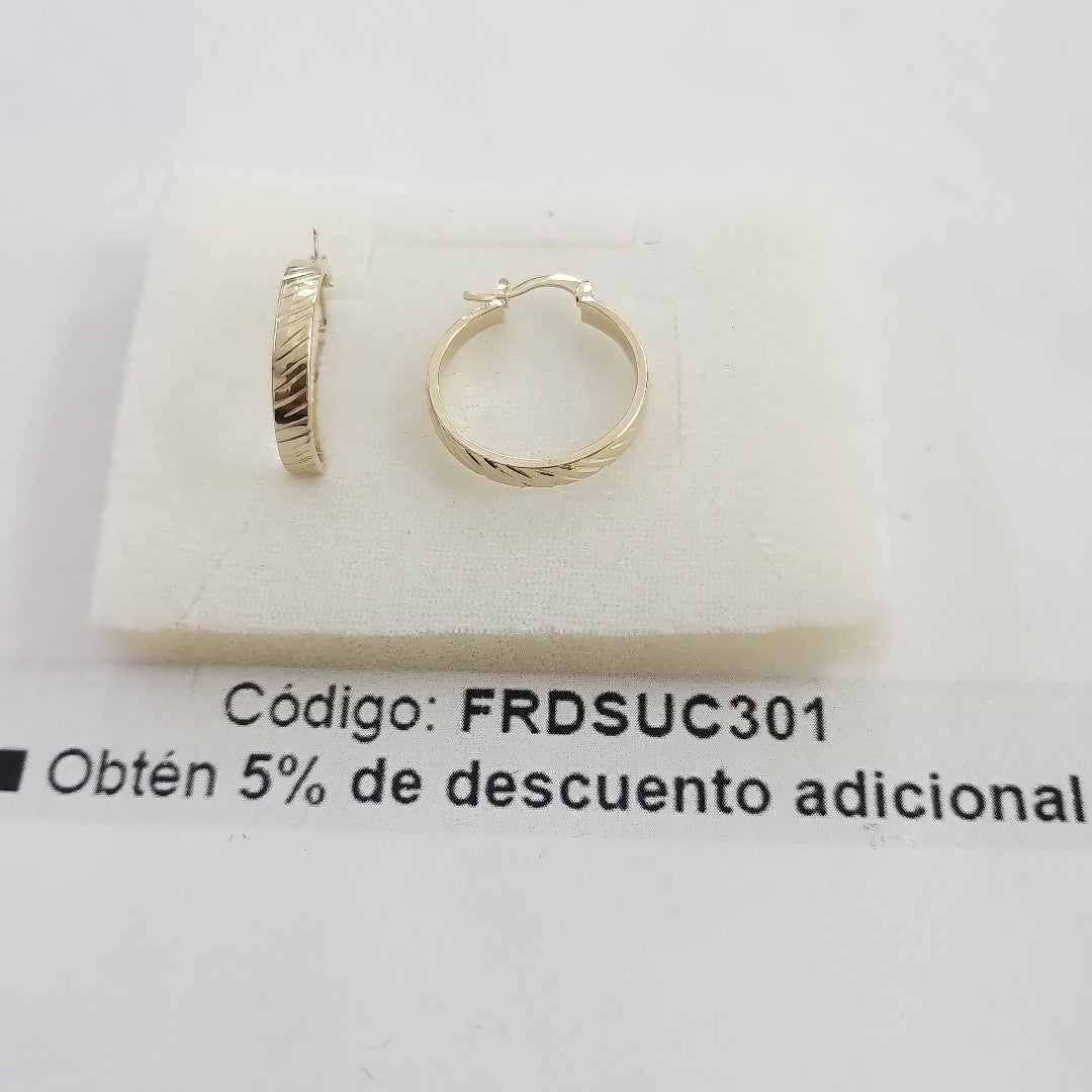 ARETES ARRACADA ASTRIADA 10K 1.9 GR (NUEVO)