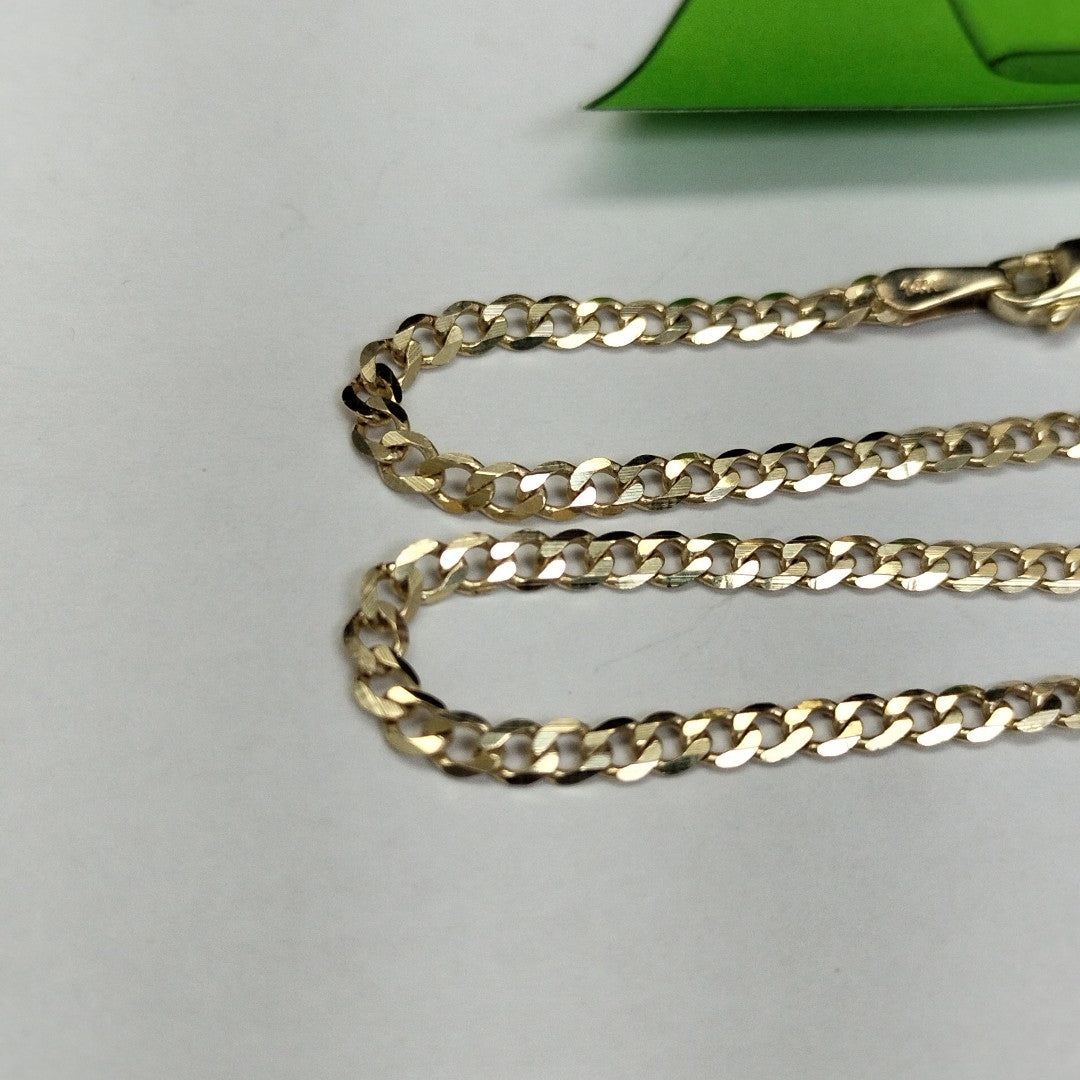 CADENA BARBADA 14K 55 CM 5.6 GR (NUEVO)